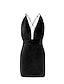 cheap Party Dresses-Women‘s Little Black Dress Sexy Dress Party Dress Sexy Dress Mini Dress Pink Beige Sleeveless Backless Spring Fall Deep V Party Party Vacation Slim