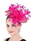 cheap Fascinators-Fascinators Sinamay Wedding Tea Party Kentucky Derby Horse Race Ladies Day Vintage Fashion Handmade With Feather Headpiece Headwear