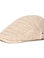 cheap Men&#039;s Hats-Men&#039;s Flat Cap Straw Hat Black Cream Polyester Fashion Streetwear Stylish 1920s Fashion Outdoor Daily Going out Plain Breathability