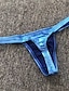 cheap Men&#039;s Briefs Underwear-Men&#039;s 1pcs Sexy Panties Underwear Briefs Polyamide Solid / Plain Color Low Rise Silver Blue