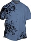 tanie Męskie koszule w dużych rozmiarach-Męskie Puszysta Koszula hawajska Duży i wysoki Wzory graficzne Wieczorne Nadruk Krótki rękaw Wiosna i lato Tropikalny Moda Hawajskie Na zewnątrz Ulica Najfatalniejszy