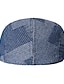 cheap Men&#039;s Hats-Men&#039;s Flat Cap Black Blue Denim Streetwear Stylish 1920s Fashion Outdoor Daily Going out Lattice Warm