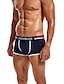 cheap Men&#039;s Boxers Underwear-Men&#039;s 2 Packs Briefs Polyester Breathable Soft Color Block Mid Waist Black White