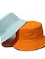 cheap Men&#039;s Hats-Men&#039;s Bucket Hat Sun Hat Fishing Hat Boonie hat Hiking Hat Orange / Blue Yellow / Blue Cotton Streetwear Stylish Casual Outdoor Daily Going out Plain UV Sun Protection Sunscreen Lightweight Quick Dry