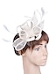 cheap Fascinators-Fascinators Flax Wedding Tea Party Kentucky Derby Horse Race Ladies Day Vintage Lady Handmade With Feather Headpiece Headwear