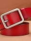 abordables Cinturones de hombre-Hombre Cinturón de cuero cinturón informal Negro Rojo Dermis Retro Tradicional Plano Ropa Cotidiana Noche Fin de semana