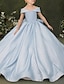 cheap Flower Girl Dresses-Ball Gown Sweep / Brush Train Flower Girl Dress First Communion Cinderella Girls Cute Prom Dress Satin with Bow(s) Frozen Fit 3-16 Years