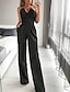 cheap Evening Dresses-Jumpsuits Wedding Guest Dresses Rompers Dress Party Wear Wedding Party Floor Length Sleeveless Strapless Stretch Fabric with Pocket 2024