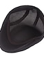abordables Chapeaux Homme-Homme Casquette Plate Noir Blanche Coton Maille Vêtement de rue mode Mode des années 1920 Extérieur du quotidien Sortie Plein Respirabilité