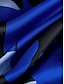 voordelige Jurken met print-Dames Shirtjurk Werk Jurk A lijn jurk Maxi-jurk Rood blauw Fuchsia Lange mouw Bloemig Afdrukken Lente Overhemdkraag Elegant Zomerjurk Lente Jurk 2022 M L XL XXL