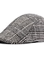 ieftine Pălării Bărbați-Bărbați Bască Flat Șapcă din tweed Gri Deschis Gri Închis Bumbac Șic Stradă Stilat Anii 1920 Moda În aer liber Zilnic Ieșire Zăbrele Cald