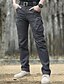 cheap Cargo Pants-Men&#039;s Cargo Pants Tactical Pants Tactical Hiking Pants Zipper Pocket Multi Pocket Gusseted Crotch Plain Breathable Quick Dry Full Length Casual Daily Trousers Tactical ArmyGreen Black Micro-elastic