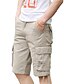 cheap Cargo Shorts-Men&#039;s Cargo Shorts Hiking Shorts Pocket Straight Leg High Rise Solid Color Outdoor Wrinkle Resistant Knee Length Casual Daily Classic Athleisure Grass Green Black High Waist