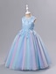 cheap Dresses-Kids Girls&#039; Dress Floral Solid Colored A Line Dress Performance Wedding Party Ruched Mesh Pink Light Blue White Maxi Sleeveless Cute Princess Dresses Summer Fall Regular Fit 3-12 Years