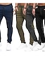 baratos Calças Desportivas-Calça de moletom de corrida masculina casual com cordão sólido calças atléticas de ginástica ajustadas na moda calças de cintura média finas verde exército