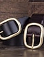 abordables Cinturones de hombre-Hombre Cinturón de cuero Cinturón vaquero clásico Negro Café Dermis Retro Tradicional Plano Ropa Cotidiana Noche Fin de semana