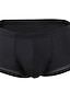 voordelige Comfortabel herenondergoed-Voor heren 2 pakken Boxer Polyester Ademend Zacht Effen Medium Taille Zwart Wit