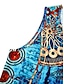 cheap Print Dresses-Women&#039;s Casual Dress T Shirt Dress Tee Dress Shift Dress Long Dress Maxi Dress Blue Sleeveless Floral Print Spring Summer Crew Neck Basic Vacation 2023 S M L XL XXL 3XL 4XL 5XL