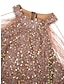 Χαμηλού Κόστους Φορέματα με Παγιέτες (Sequin)-γυναικείο φόρεμα με κρόσσια ροζ παγιέτες φόρεμα πάρτι φόρεμα αστραφτερό φόρεμα επιστροφής στο σπίτι φόρεμα κορμάκι μίνι φόρεμα μαύρη αμάνικη φούντα χάντρες άνοιξη πλήρωμα λαιμόκοψη καυτή κομψή /