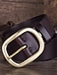 abordables Cinturones de hombre-Hombre Cinturón de cuero Cinturón vaquero clásico Negro Café Dermis Retro Tradicional Plano Ropa Cotidiana Noche Fin de semana