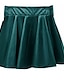 cheap Mini Skirt-Women&#039;s Skirt Swing Vegan Faux Leather Black Wine Blue Coffee Skirts Fashion Casual Daily S M L