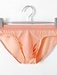 preiswerte Herrenunterwäsche &amp; -socken-Herren 3 Pack Slip Unterhosen Nylon Eis-Seide Atmungsaktiv Waschbar Komfortabel Glatt Mittlere Hüfthöhe Hellrosa Schwarz