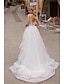 cheap Wedding Dresses-Engagement Formal Wedding Dresses Mermaid / Trumpet V Neck Sleeveless Court Train Satin Bridal Gowns With Appliques Solid Color 2023
