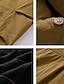 billige Arbejdsskjorter til mænd-Herre Skjorte Skjorte jakke Cargo skjorte Sort Gul Langærmet Vanlig Aftæpning Afslappet Daglig Lomme Tøj Stilfuld Klassisk