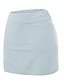 cheap Plain Skirts-Women&#039;s Tennis Skirts Golf Skirts Pocket 2 in 1 Sun Protection Yoga Fitness Tennis Skort Navy Black Army Green Spandex Sports Activewear High Elasticity