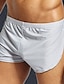cheap Men&#039;s Boxers Underwear-Men&#039;s 2 Packs Boxers Underwear Polyester Breathable Soft Plain Mid Waist Black White
