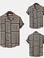 billiga hawaiiska sommarskjortor för män-Herr Skjorta Knapp upp skjorta Casual skjorta Svart Vit Gul Kortärmad Grafisk Prickig Nedvikt Gata Dagligen Mönster Kläder Stylish Ledigt Klassisk