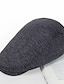 levne Pánské klobouky-Pánské PLacatá čepice Černá Námořnická modř Móda 20. let Základní Jednobarevné