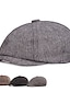 cheap Men&#039;s Hats-Men&#039;s Beret Hat Newsboy Hat khaki Light Grey Cotton and Linen Streetwear Stylish 1920s Fashion Outdoor Daily Going out Graphic Prints Sunscreen