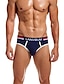 billiga Underkläder för män-Herr 2 förpackningar Kalsong Polyester Andningsfunktion Mjuk Färgblock Medium Midja Svart Vit