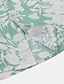 abordables Camisas hawaianas-Hombre Camisa camisa hawaiana Abotonar la camisa Camisa de verano Camisa casual Rosa Claro Negro Blanco Verde Claro Rosa Manga Corta Graphic Flor / Plantas Cuello Vuelto Diario Vacaciones Estampado