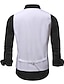cheap Vests-Men&#039;s Casual Business Vests Lightweight Waistcoat Pattern Tailored Fit V Neck 5 Silver Black White 2023