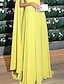 cheap Evening Dresses-A-Line Evening Gown Elegant Dress Formal Wedding Guest Floor Length Sleeveless High Neck Capes Chiffon with Ruched 2024