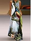 Χαμηλού Κόστους Print Φορέματα-γυναικείο φόρεμα ζωάκι με φτερό παγωνιού μακρύ φόρεμα μάξι φόρεμα αλλαγή φόρεμα καλοκαιρινό φόρεμα casual υπαίθρια καθημερινά σαββατοκύριακο με στάμπα τσέπη αμάνικο v φόρεμα λαιμόκοψη κανονική