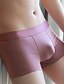 cheap Men&#039;s Boxers Underwear-Men&#039;s 6 Pack Boxers Underwear Print Cotton Blend Breathable Washable Comfortable Stripe Low Rise Red