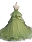 זול שמלות מפוארות-נשף שמלות Quinceanera אלגנטית שמלה הצגה יום הולדת 16 שובל קורט ללא שרוולים רצועות ספגטי טול עם קפלים 2024