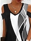 abordables Vestidos estampados-Mujer Geométrico Bloque de color Estampado Con Capucha Mini vestido Diario Vacaciones Manga Corta Verano Primavera