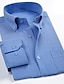 رخيصةأون قمصان رجالية-رجالي قميص قميص رسمي قميص أكسفورد زهري فاتح أزرق فاتح أسود كم قصير منقوش طوي ربيع &amp; الصيف زفاف المكتب &amp; الوظيفة ملابس طباعة
