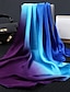 preiswerte Schals für Damen-farbverlauf 70 * 70 cm schal hijab frauen quadrat wickel schal kopf hals abdeckung glattes haar krawatte band strand hijab weibliches foulard
