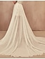Χαμηλού Κόστους Νυφικά Φορέματα-Φανταχτερό Φορεματα για γαμο Γραμμή Α Χωρίζει Χωρίζει Ουρά μέτριου μήκους Με πούλιες Overskirts Νυφικά φορέματα Με Μονόχρωμη 2024