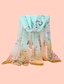 preiswerte Schals für Damen-neue chiffonschals frauen sommer dünne schal schals und wickel blume mit vogeldruck hijab stolen
