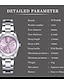 cheap Quartz Watches-Women Quartz Watch Minimalist Fashion Wristwatch Analog Luminous Calendar Date Week Waterproof Stainless Steel Strap Watch