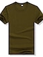 abordables Camisetas casuales de hombre-Hombre Camiseta Color sólido Escote Redondo Ropa Cotidiana Ropa Clásico