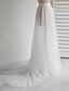 cheap Wedding Dresses-Casual Wedding Dresses A-Line Separates Separates Court Train Tulle Bridal Skirts Bridal Gowns With Solid Color 2024