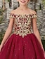 Χαμηλού Κόστους Λουλουδάτα φορέματα για κορίτσια-Πριγκίπισσα Μακρύ Φόρεμα για Κοριτσάκι Λουλουδιών Κουινσανέρα Juniors Χαριτωμένο φόρεμα χορού Σατέν με Διακοσμητικά Επιράμματα Φανταχτερό Κομψό Κατάλληλο 3-16 ετών
