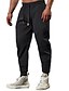 cheap Sweatpants-Men&#039;s Active Pants Sweatpants Joggers Trousers Drawstring Elastic Waist Plain Comfort Soft Casual Daily Holiday Sports Fashion Black Blue